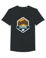 Yellowstone National Park Tricou mânecă scurtă guler larg Bărbat Skater