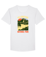 Yellowstone National Park Tricou mânecă scurtă guler larg Bărbat Skater
