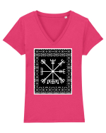 Viking Compass Tricou mânecă scurtă guler V Damă Evoker