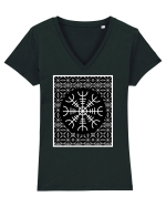 Viking Compass Tricou mânecă scurtă guler V Damă Evoker