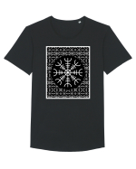 Viking Compass Tricou mânecă scurtă guler larg Bărbat Skater