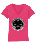 Viking Compass Tricou mânecă scurtă guler V Damă Evoker