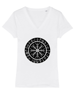 Viking Compass Tricou mânecă scurtă guler V Damă Evoker
