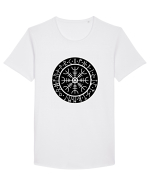 Viking Compass Tricou mânecă scurtă guler larg Bărbat Skater