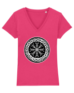 Viking Compass Tricou mânecă scurtă guler V Damă Evoker