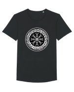 Viking Compass Tricou mânecă scurtă guler larg Bărbat Skater