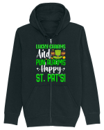 Lucky charms and pun alarms. Happy St. Pat's! Hanorac cu fermoar Unisex Connector