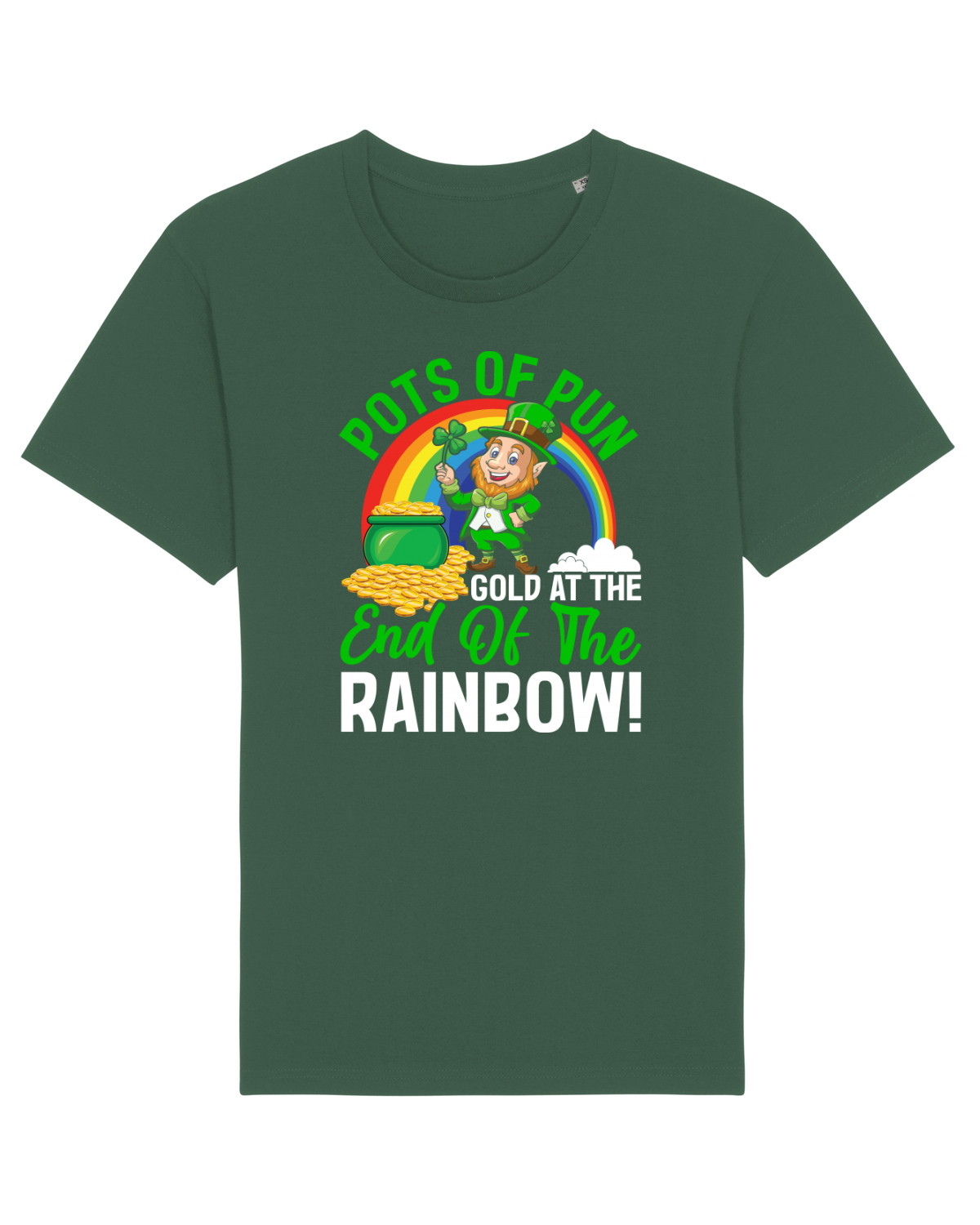 Tricou mânecă scurtă Unisex Rocker Bottle Green