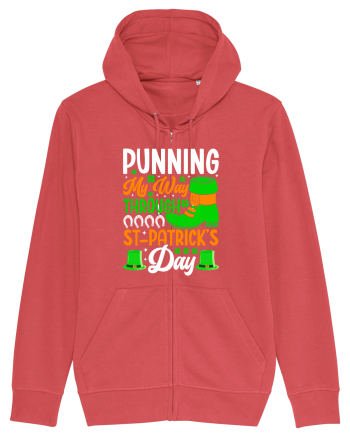Punning my way through St Patrick's Day Carmine Red