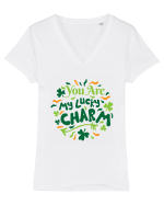 You Are My Lucky Charm Tricou mânecă scurtă guler V Damă Evoker