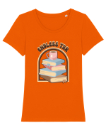Iubitori de Carti  Tricou mânecă scurtă guler larg fitted Damă Expresser