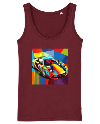 Masina Sport Pop Art Burgundy