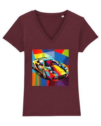 Masina Sport Pop Art Burgundy