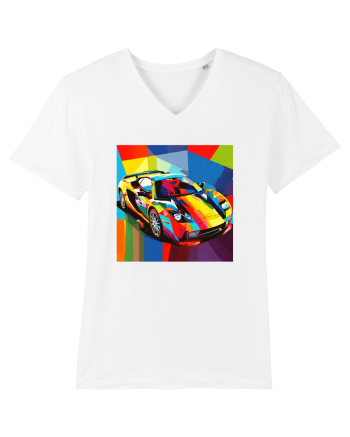 Masina Sport Pop Art White