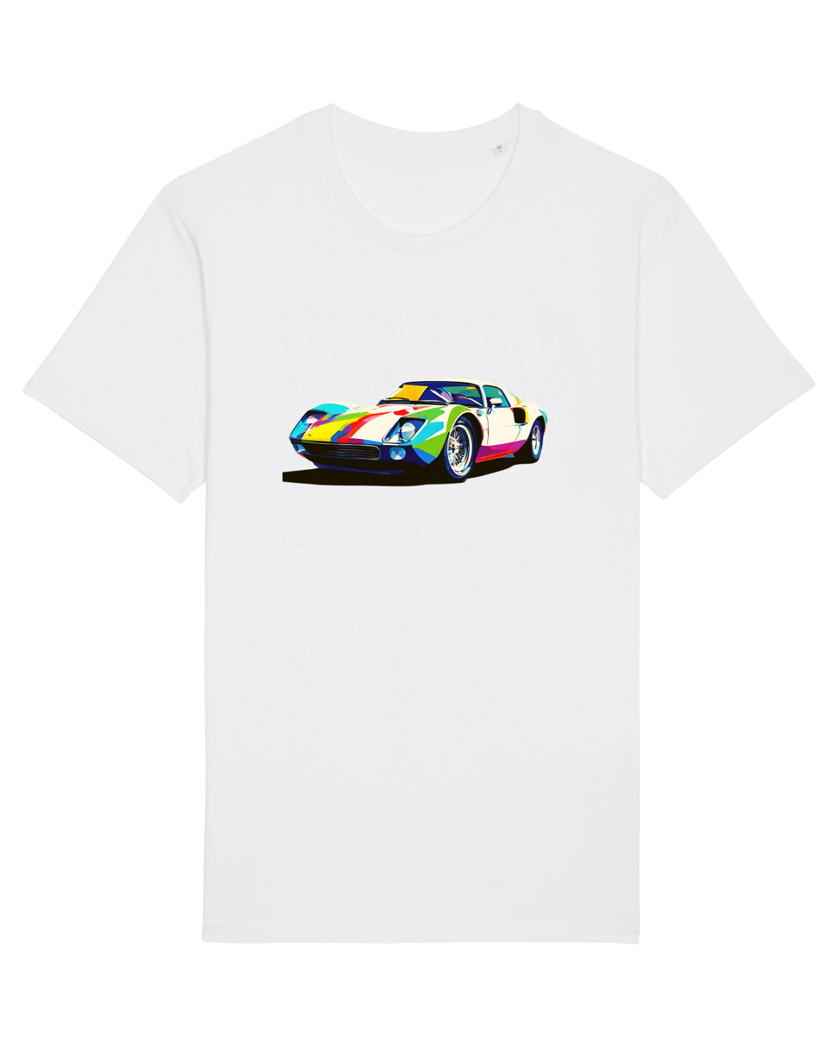 Tricou mânecă scurtă Unisex Rocker White
