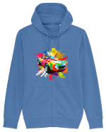 Masina Sport Pop Art Hanorac cu fermoar Unisex Connector