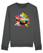 Masina Sport Pop Art Bluză mânecă lungă Unisex Rise