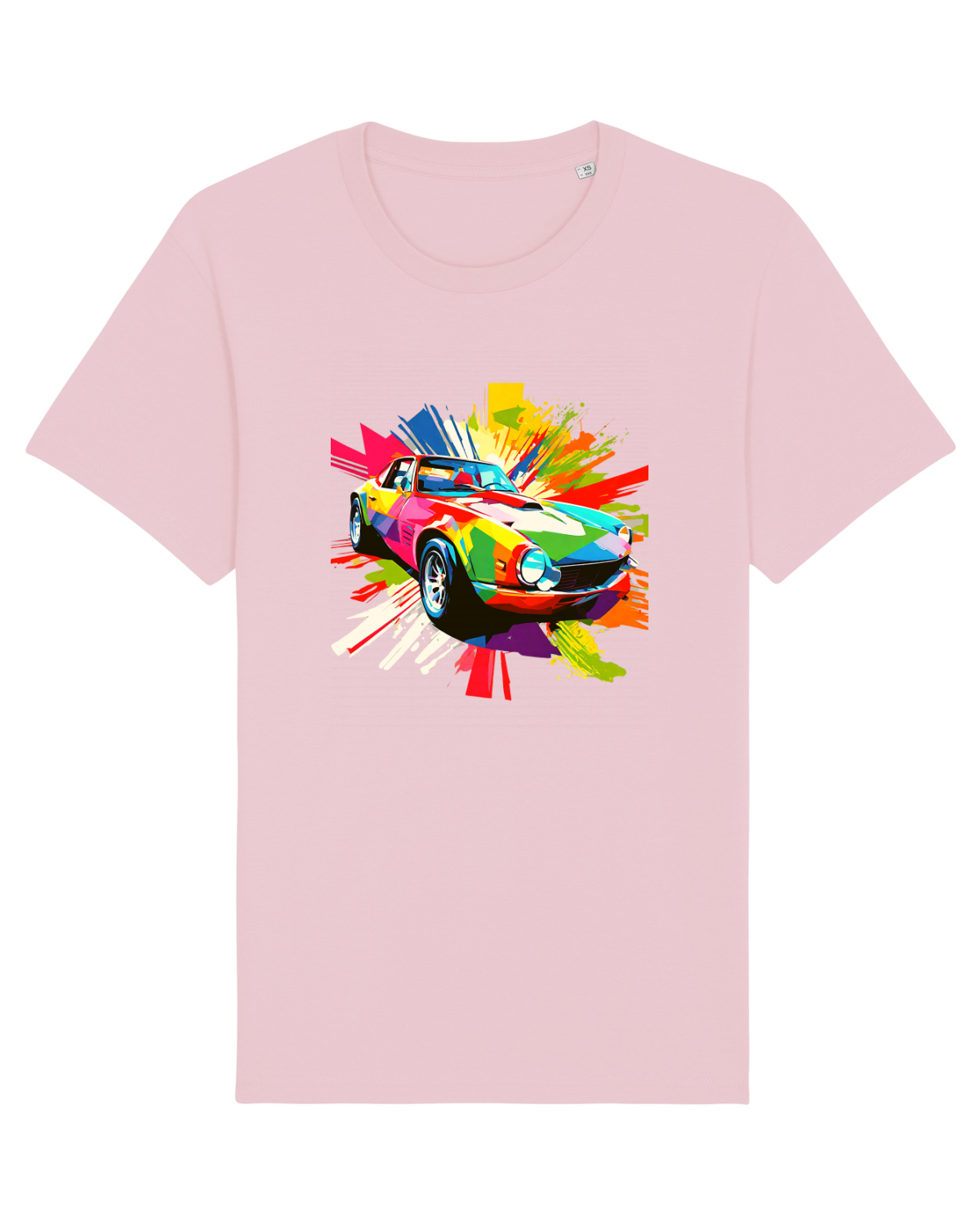 Tricou mânecă scurtă Unisex Rocker Cotton Pink