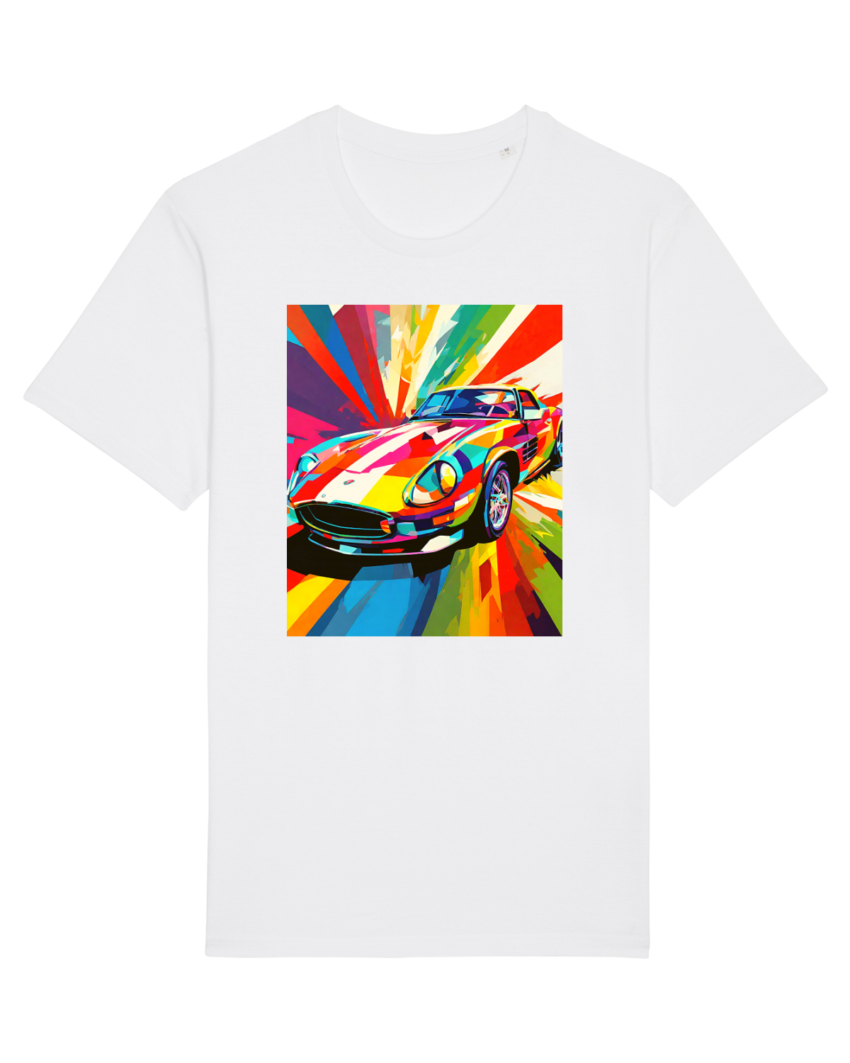 Tricou mânecă scurtă Unisex Rocker White