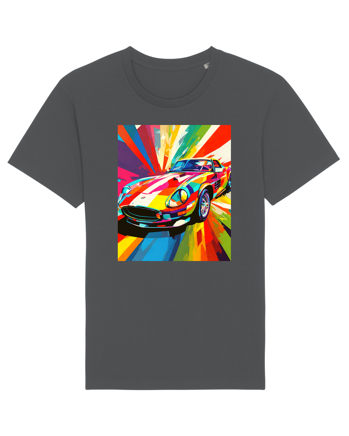 Tricou mânecă scurtă Unisex Rocker Anthracite