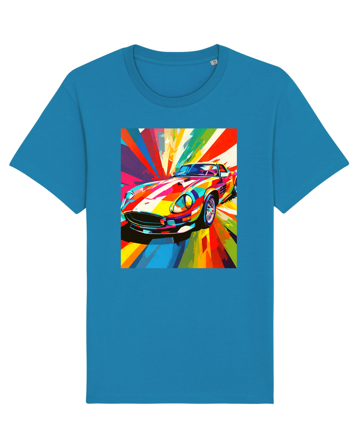 Tricou mânecă scurtă Unisex Rocker Azur