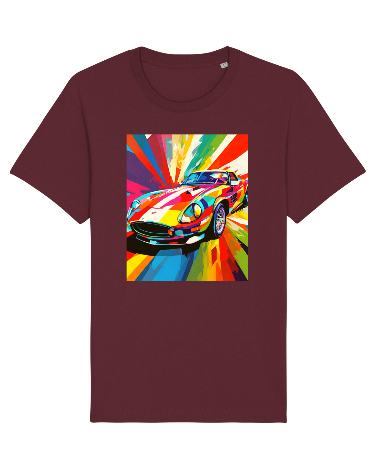 Tricou mânecă scurtă Unisex Rocker Burgundy