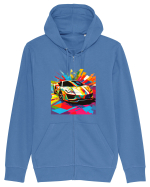 Masina Sport Pop Art Hanorac cu fermoar Unisex Connector