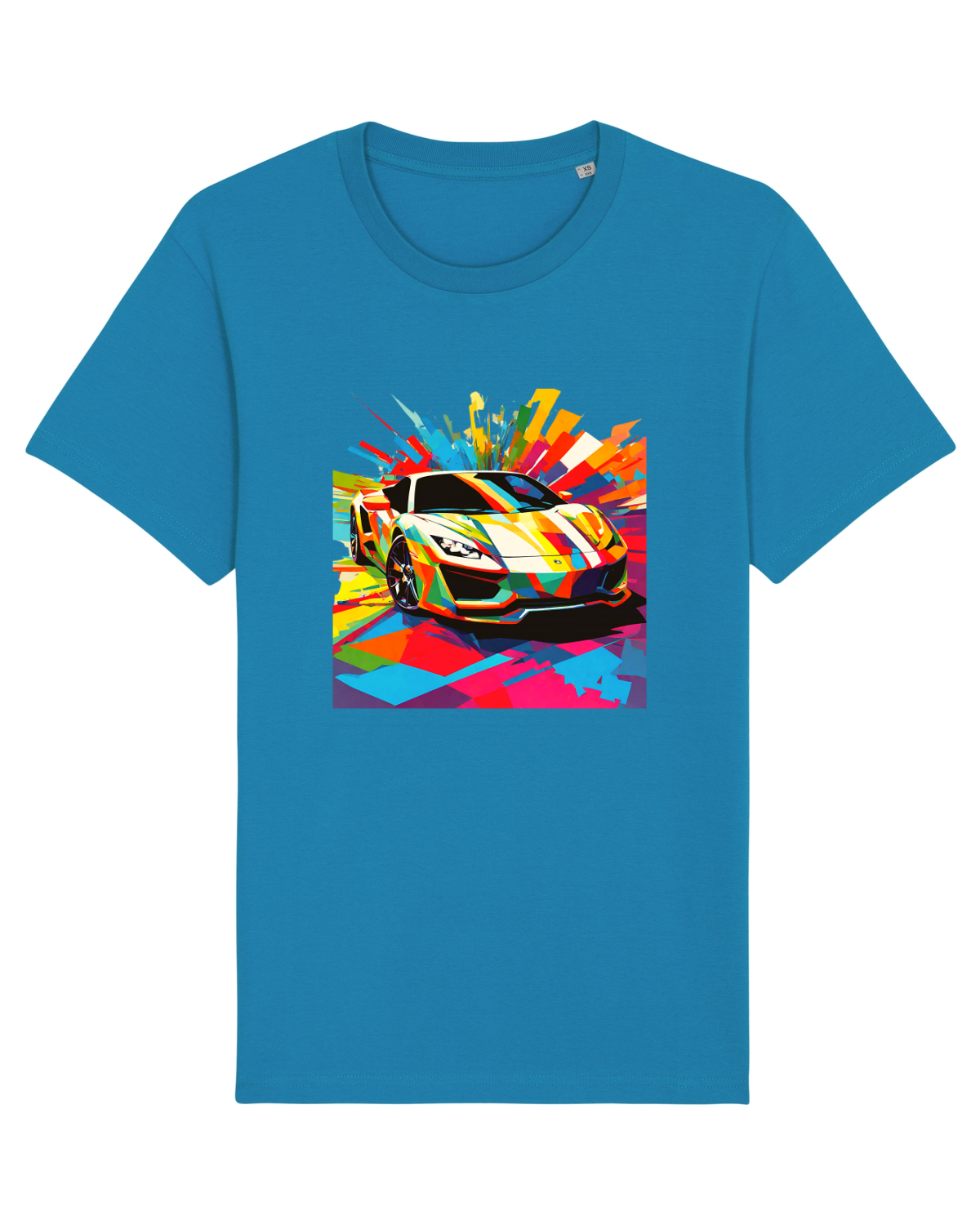 Tricou mânecă scurtă Unisex Rocker Azur