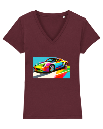 Masina Sport Pop Art Burgundy