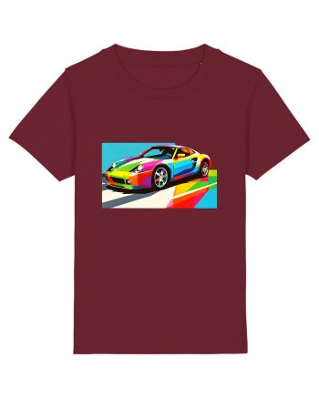 Masina Sport Pop Art Burgundy