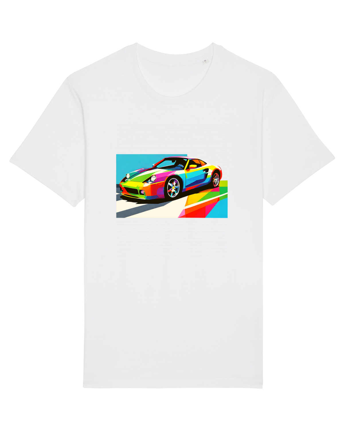 Tricou mânecă scurtă Unisex Rocker White