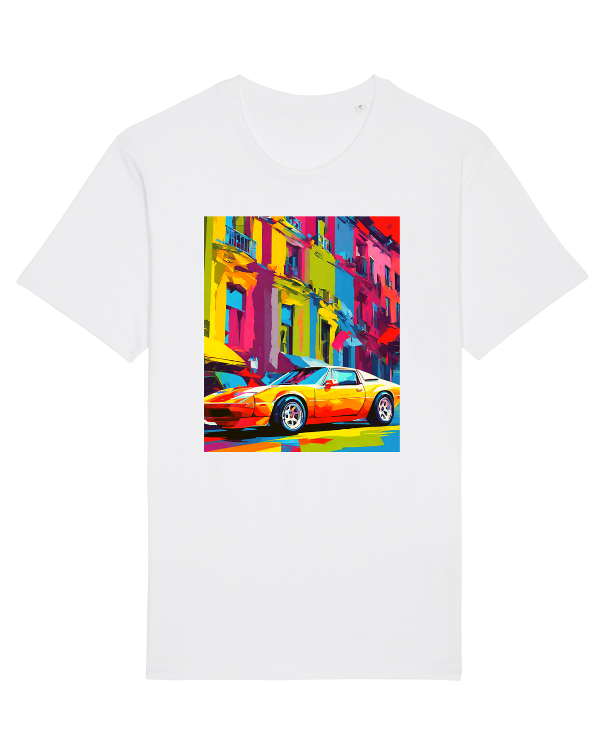 Tricou mânecă scurtă Unisex Rocker White
