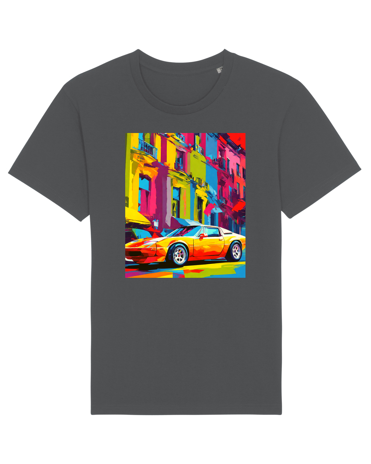 Tricou mânecă scurtă Unisex Rocker Anthracite