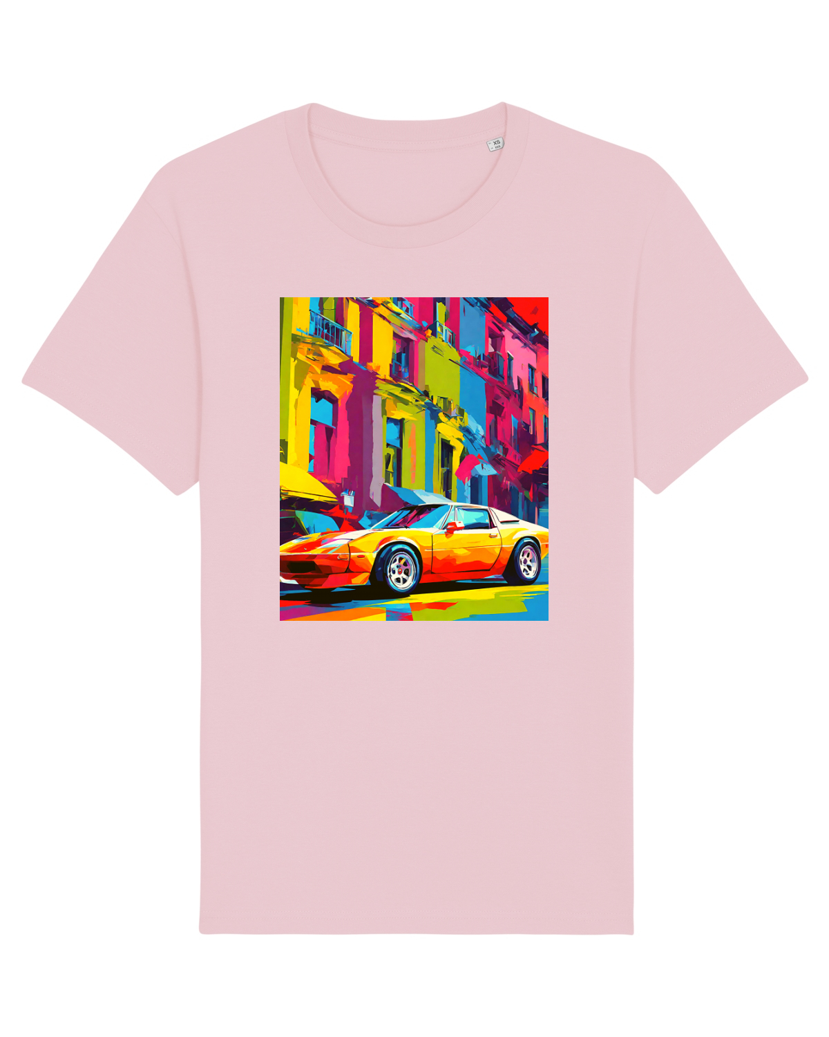 Tricou mânecă scurtă Unisex Rocker Cotton Pink
