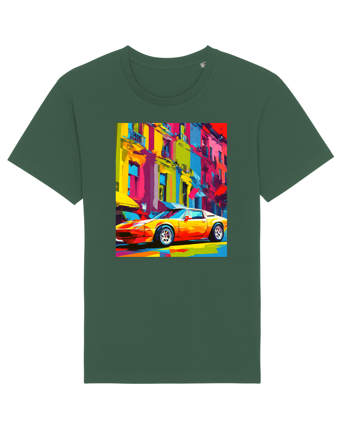 Tricou mânecă scurtă Unisex Rocker Bottle Green
