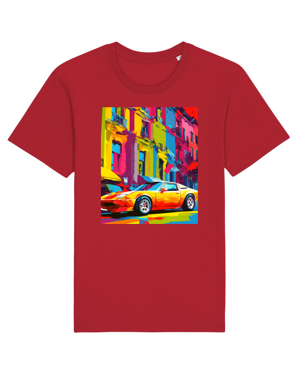Tricou mânecă scurtă Unisex Rocker Red