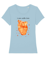 Follow your heart Tricou mânecă scurtă guler larg fitted Damă Expresser