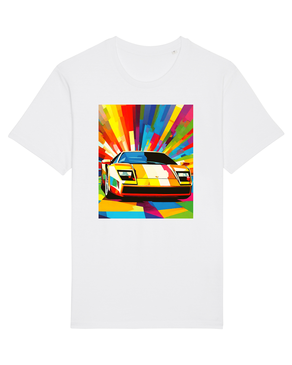 Tricou mânecă scurtă Unisex Rocker White