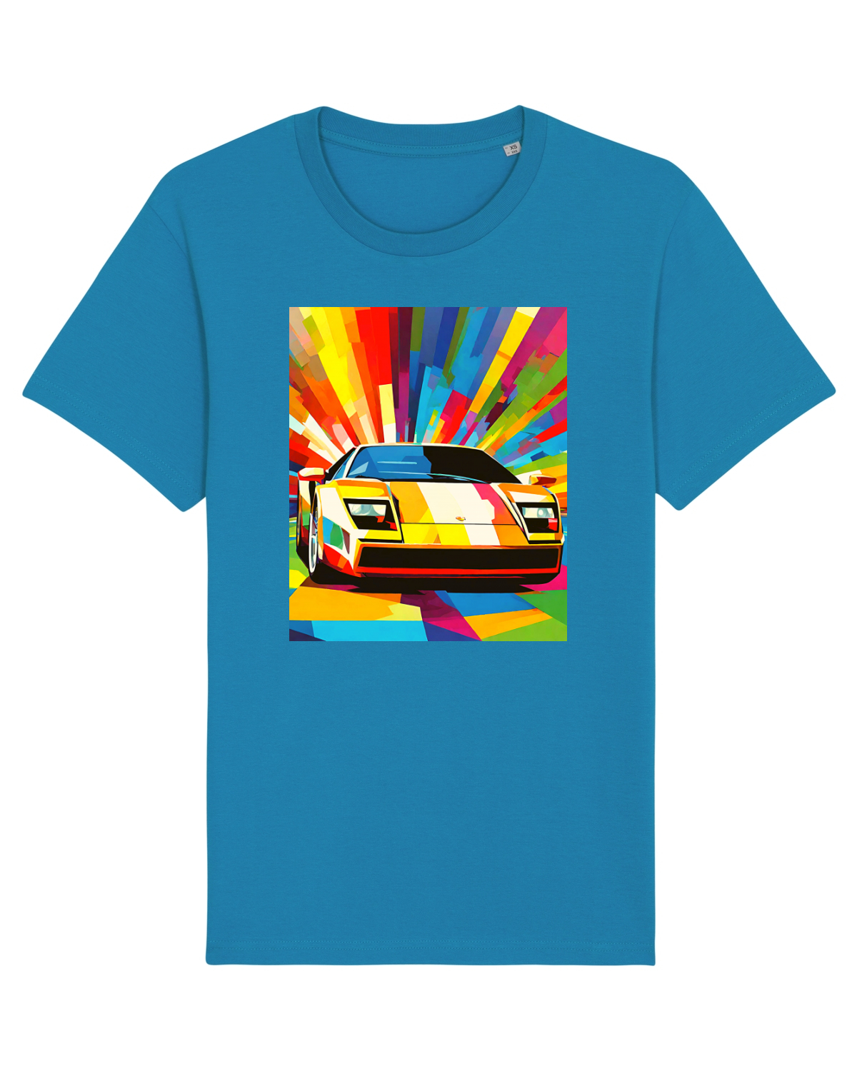 Tricou mânecă scurtă Unisex Rocker Azur