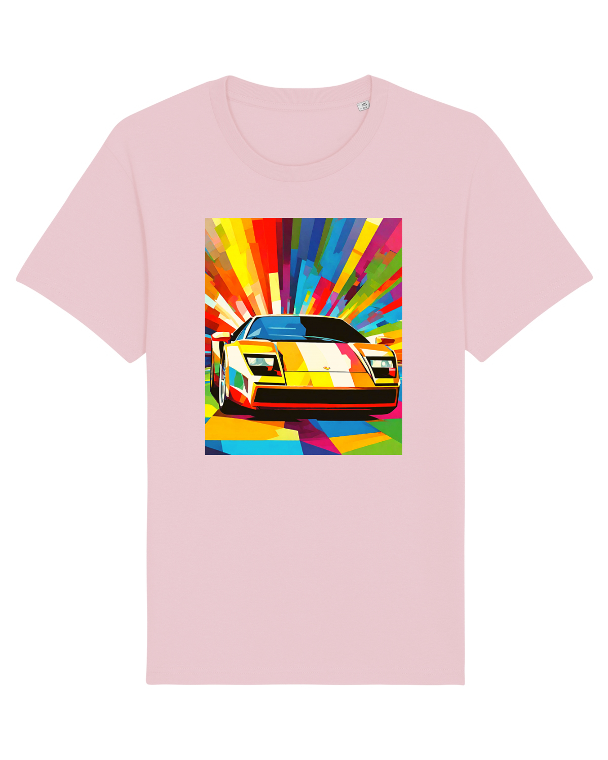 Tricou mânecă scurtă Unisex Rocker Cotton Pink
