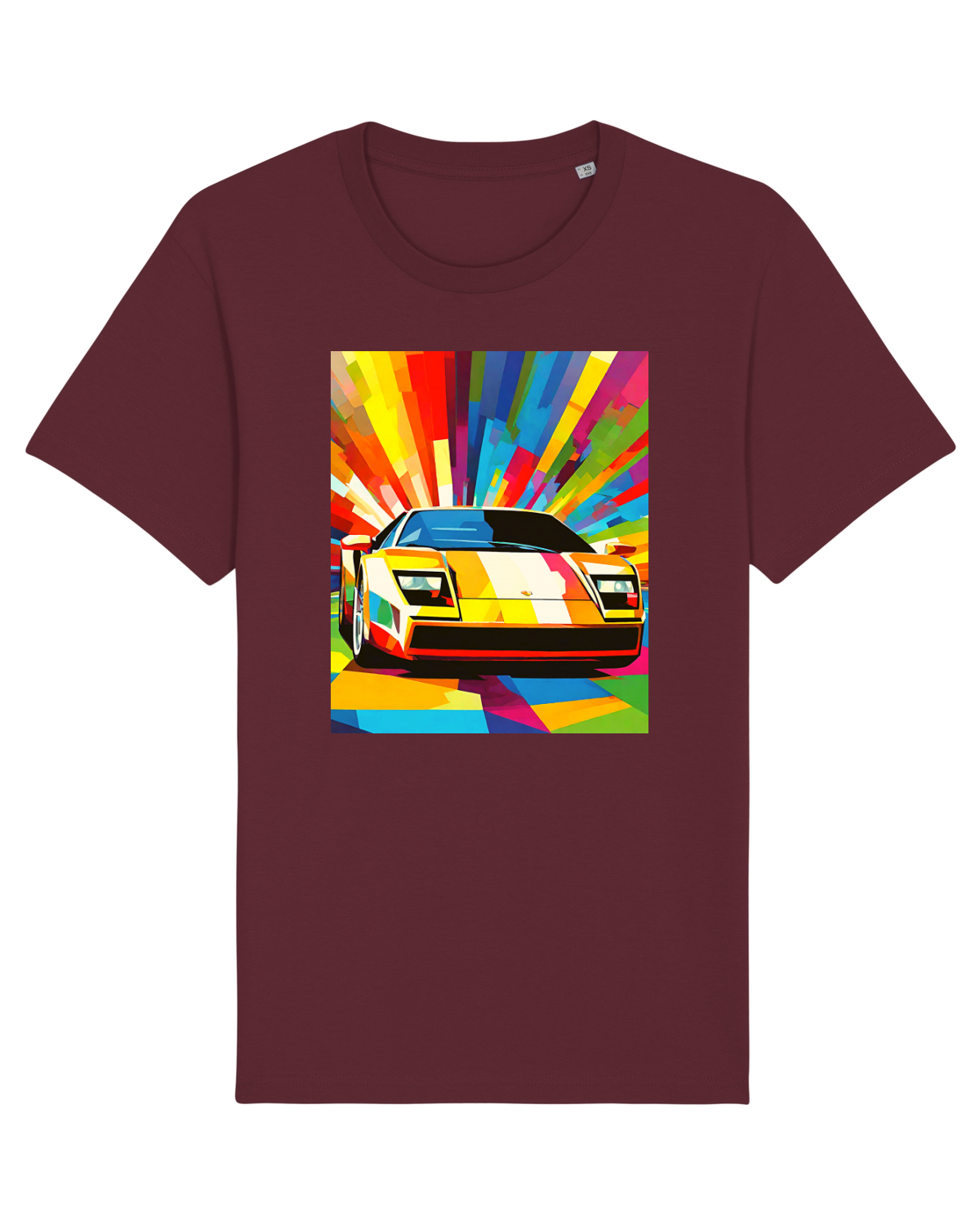 Tricou mânecă scurtă Unisex Rocker Burgundy