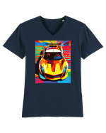 Masina Sport Pop Art Tricou mânecă scurtă guler V Bărbat Presenter