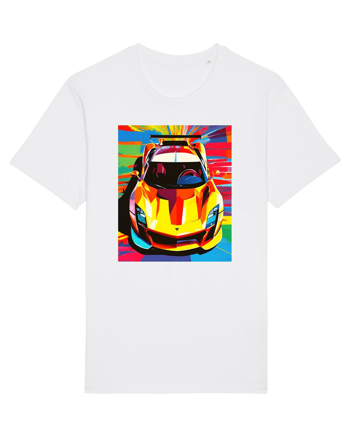 Tricou mânecă scurtă Unisex Rocker White
