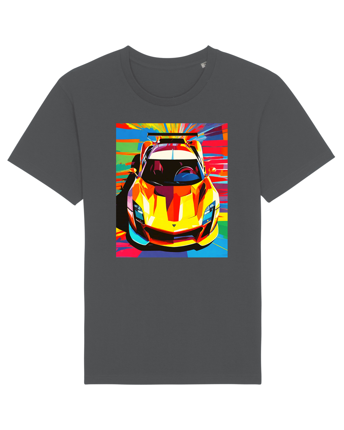Tricou mânecă scurtă Unisex Rocker Anthracite