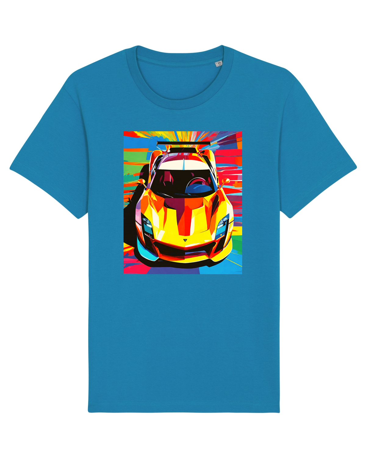 Tricou mânecă scurtă Unisex Rocker Azur