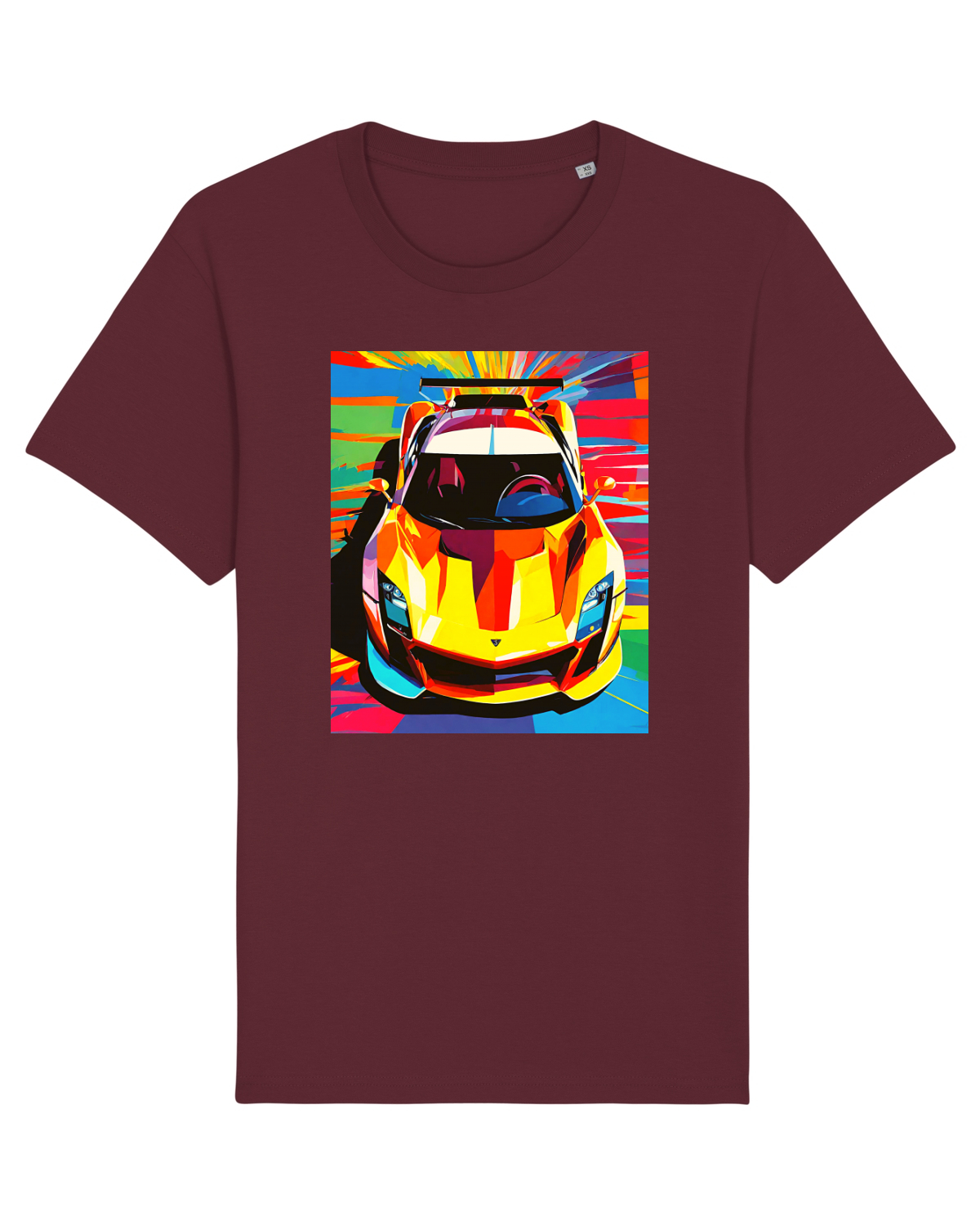 Tricou mânecă scurtă Unisex Rocker Burgundy