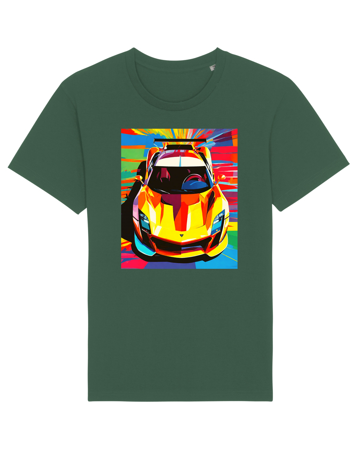 Tricou mânecă scurtă Unisex Rocker Bottle Green