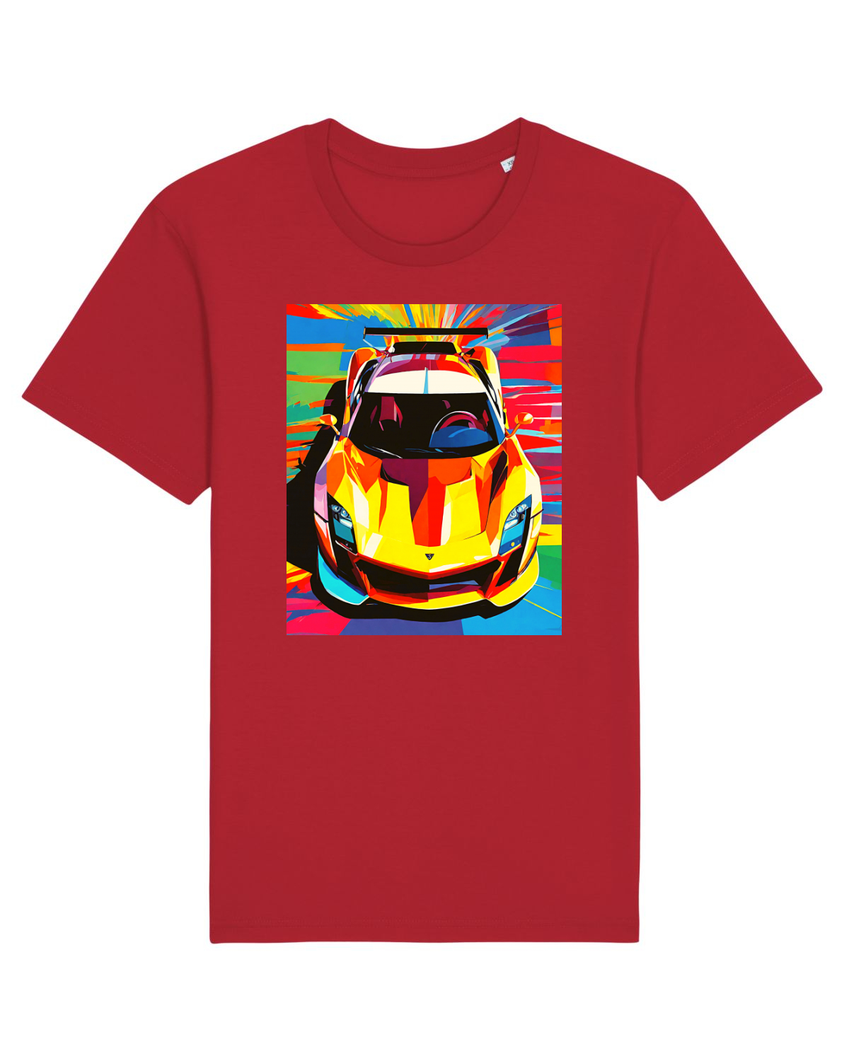 Tricou mânecă scurtă Unisex Rocker Red