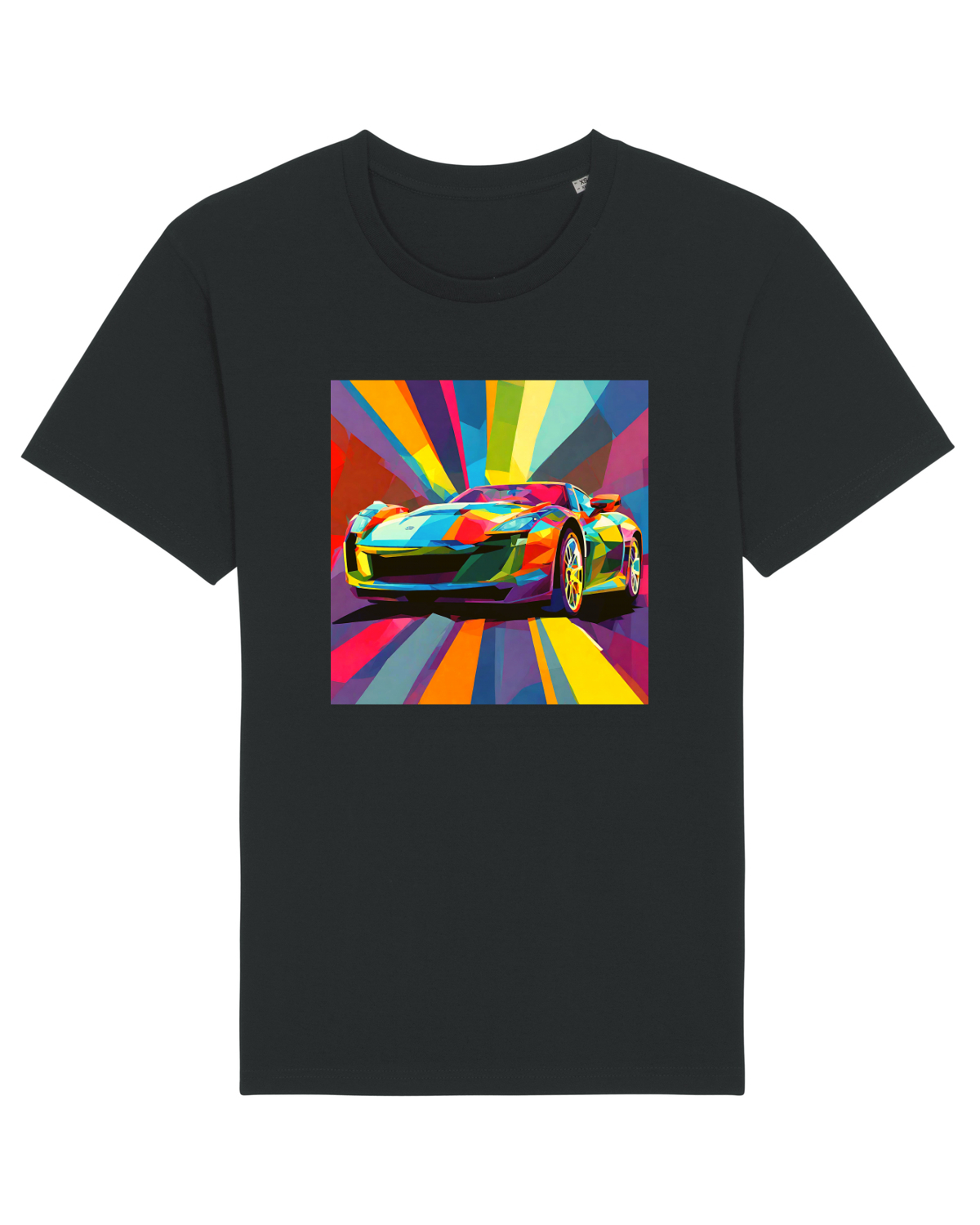 Tricou mânecă scurtă Unisex Rocker Black