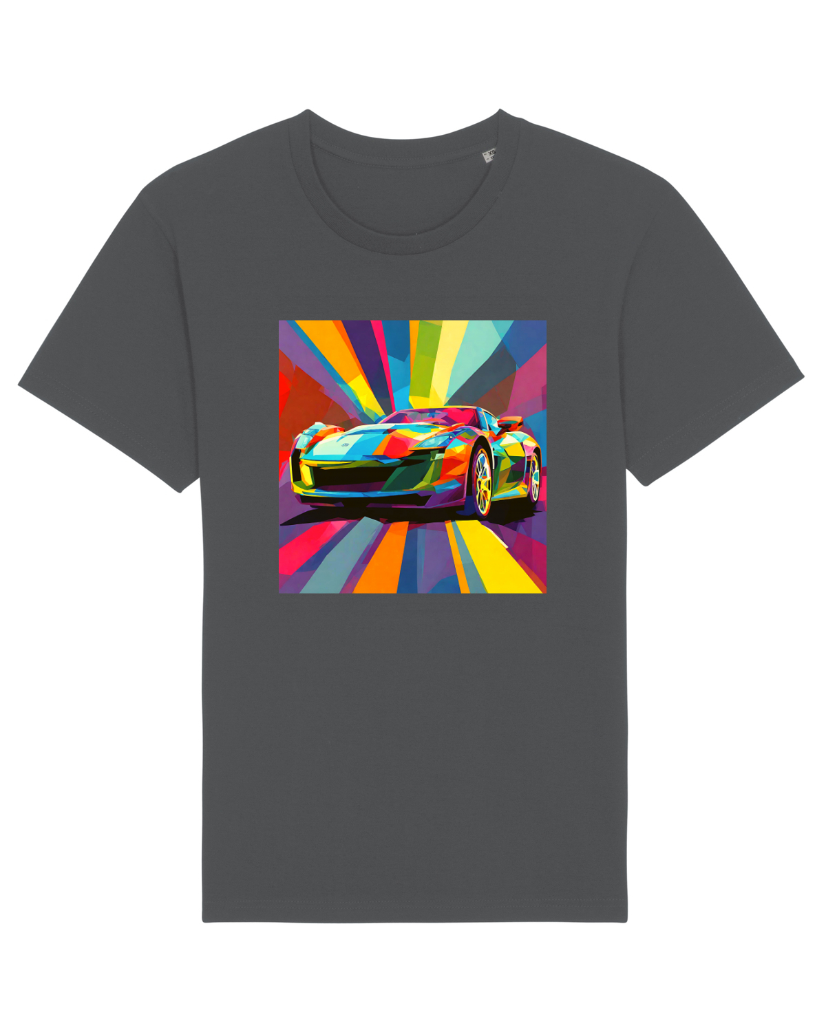Tricou mânecă scurtă Unisex Rocker Anthracite